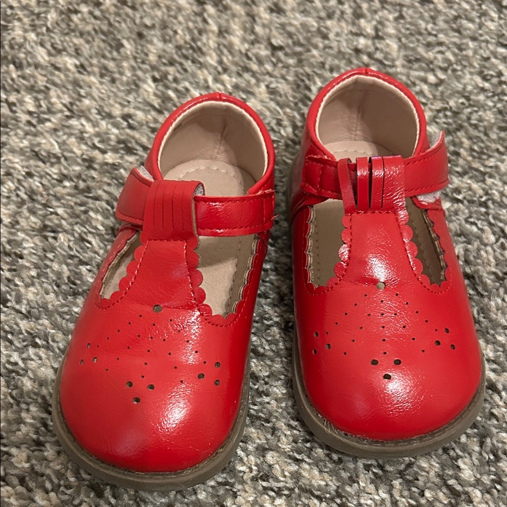 Classic Red Kids Shoes